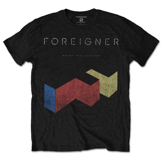 Foreigner Unisex T-Shirt: Vintage Agent Provocateur - Foreigner - Produtos - Perryscope - 5055979949176 - 