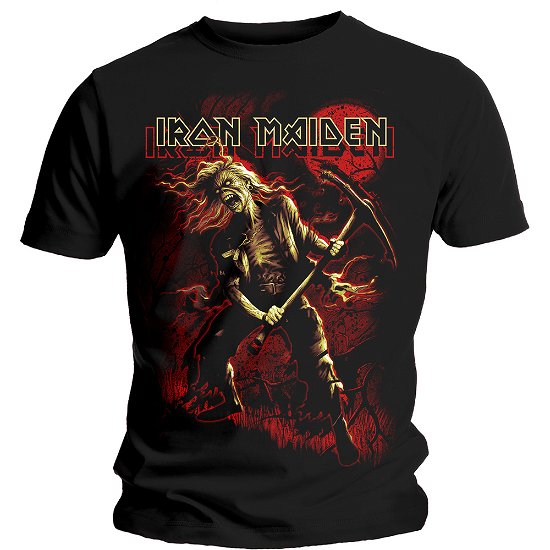 Iron Maiden Unisex T-Shirt: Benjamin Breeg Red Graphic - Iron Maiden - Mercancía - Global - Apparel - 5055979978176 - 14 de enero de 2020