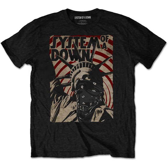 Cover for System Of A Down · System Of A Down Unisex T-Shirt: Liberty Bandit (Black) (T-shirt) [size S] [Black - Unisex edition] (2020)