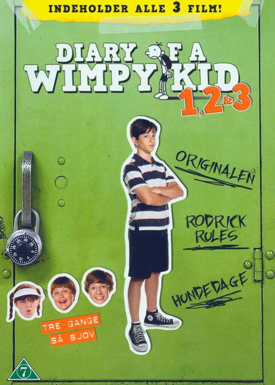 Cover for Diary of a Wimpy Kid 1-3 (DVD) (2016)