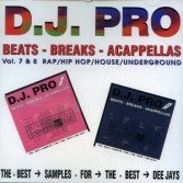 Cover for D.j. Pro Vol. 7 &amp; 8 · Beats - Breaks - Acappellas (CD)