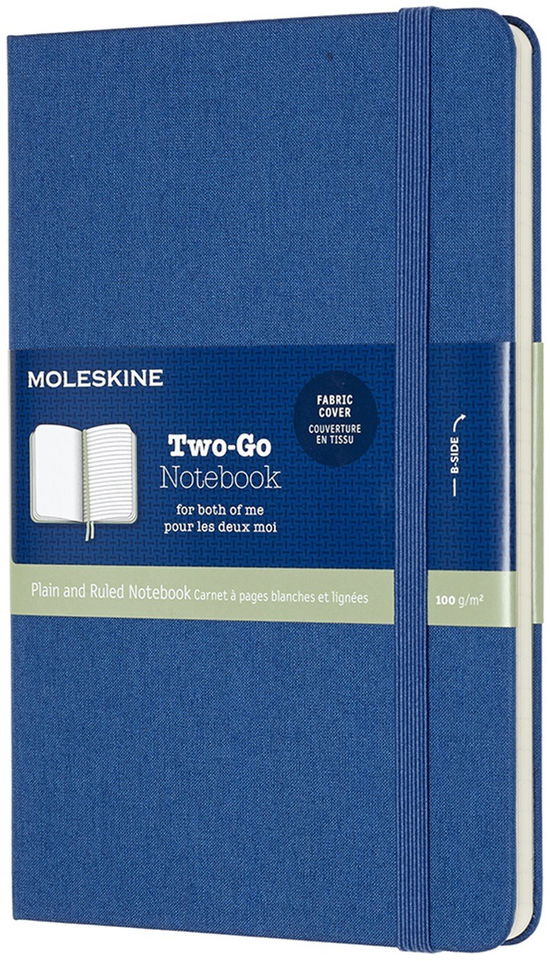 Cover for Moleskine · Moleskine Two-Go Notebook Medium Ruled / Plain Lapis Blue (Stationery) (2018)