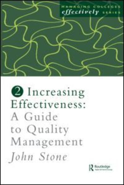 Cover for John Stone · Increasing Effectiveness: A Guide to Quality Management (Paperback Book) (1997)
