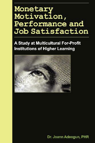 Cover for Joann Adeogun · Monetary Motivation, Performance and Job Satisfaction (Paperback Book) (2009)