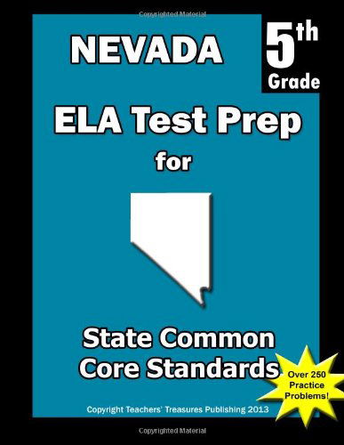 Cover for Teachers' Treasures · Nevada 5th Grade Ela Test Prep: Common Core Learning Standards (Paperback Book) (2013)