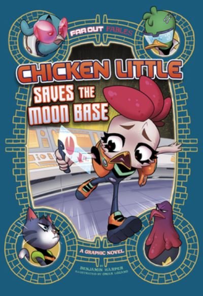 Cover for Harper · Chicken Little Saves the Moon Base (Hardcover bog) (2021)