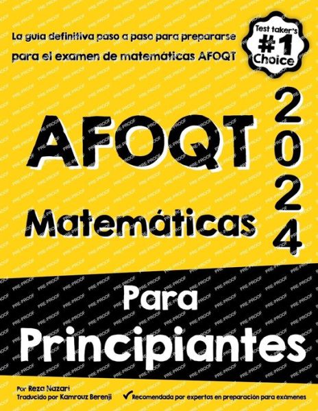 Afoqt Matemática para Principiantes - Reza Nazari - Libros - Effortless Math Education - 9781637199176 - 20 de febrero de 2024