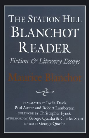 Cover for Maurice Blanchot · Station Hill Blanchot Reader (Paperback Book) [New edition] (1995)