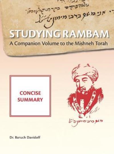 Cover for Baruch Bradley Davidoff · Studying Rambam. A Companion Volume to the Mishneh Torah. (Hardcover Book) (2019)