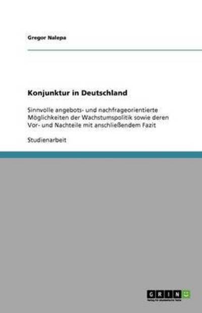 Cover for Nalepa · Konjunktur in Deutschland (Book)