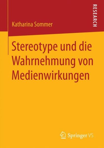 Cover for Sommer · Stereotype und die Wahrnehmung v (Book) (2017)