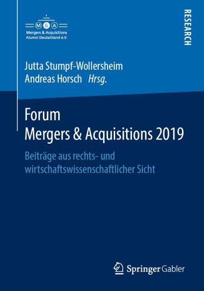 Cover for Forum Mergers Acquisitions 2019 (Book) [1. Aufl. 2019 edition] (2019)