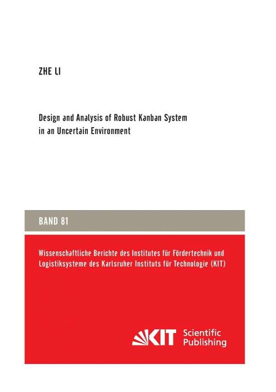 Design and Analysis of Robust Kanban - Li - Boeken -  - 9783731501176 - 3 september 2014