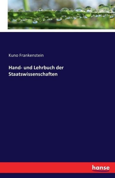 Cover for Frankenstein · Hand- und Lehrbuch der Sta (Bok) (2016)
