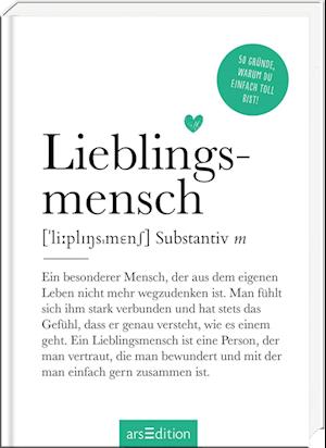Cover for Lieblingsmensch (Substantiv, m) (Book) (2024)