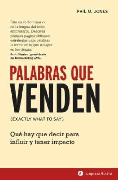 Cover for Phil M Jones · Palabras Que Venden (Paperback Book) (2019)