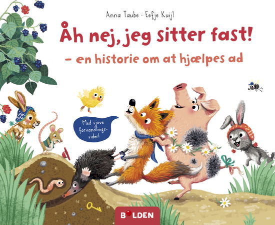 Cover for Anna Taube · Åh nej, jeg sitter fast! (Pappbok) [1:a utgåva] (2021)