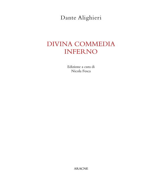 Cover for Dante Alighieri · Divina Commedia. Inferno (Book)