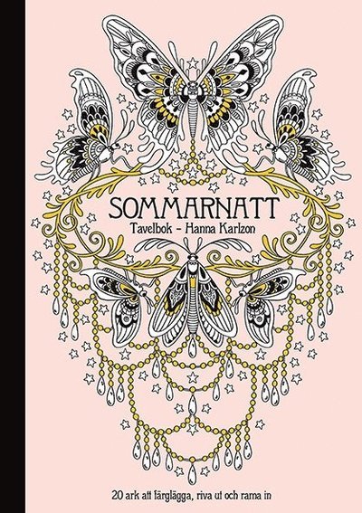 Cover for Hanna Karlzon · Sommarnatt : tavelbok 20 ark att färglägga, riva ut och rama in (Book) (2016)
