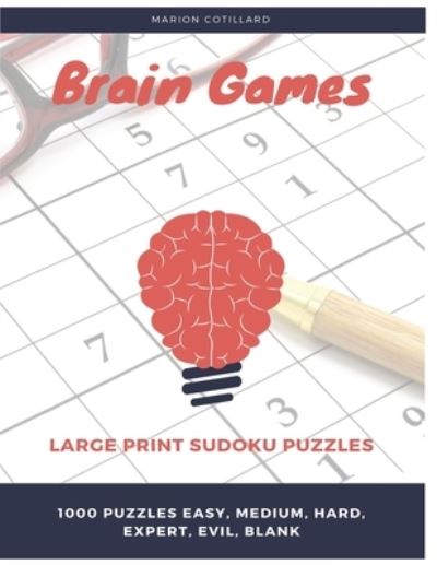 Cover for Marion Cotillard · Brain Games - Large Print Sudoku (Paperback Book) (2020)