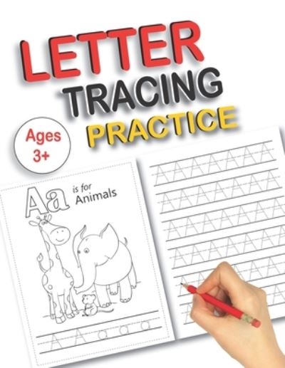 Cover for Barish Publications · Letter Tracing Practice: Lovely Alphabet tracing books for preschoolers with Sight words for Pre K, Kindergarten and Kids Ages 3-5 Reading And Writing (Paperback Book) (2020)