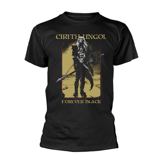 Forever Black (T-Shirt Unisex Tg. M) - Cirith Ungol - Produtos - Plastic Head Music - 0803341570177 - 3 de junho de 2022