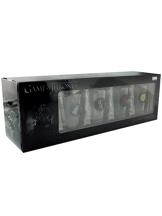 Game Of Thrones -Shot Glass Set- (Set 4 Bicchieri Piccoli) - Game Of Thrones - Marchandise - PYRAMID - 5050293850177 - 2 février 2017