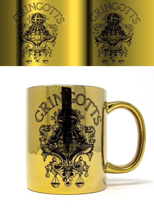 HARRY POTTER - Mettalic Mug 315 ml - Gringotts - Harry Potter - Merchandise - AMBROSIANA - 5050574250177 - 7. februar 2019