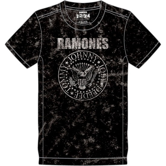 Cover for Ramones · Ramones Unisex T-Shirt: Presidential Seal (Wash Collection) (T-shirt) [size S] [Black - Unisex edition]