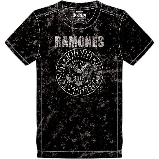 Cover for Ramones · Ramones Unisex T-Shirt: Presidential Seal (Wash Collection) (T-shirt) [size S] [Black - Unisex edition]