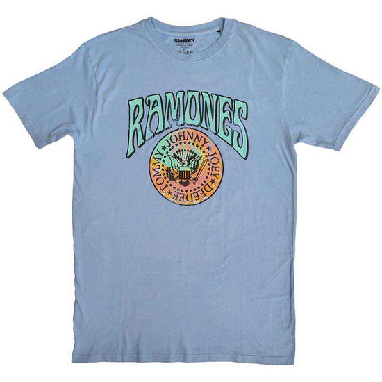 Ramones Unisex T-Shirt: Crest Psych - Ramones - Koopwaar -  - 5056561074177 - 