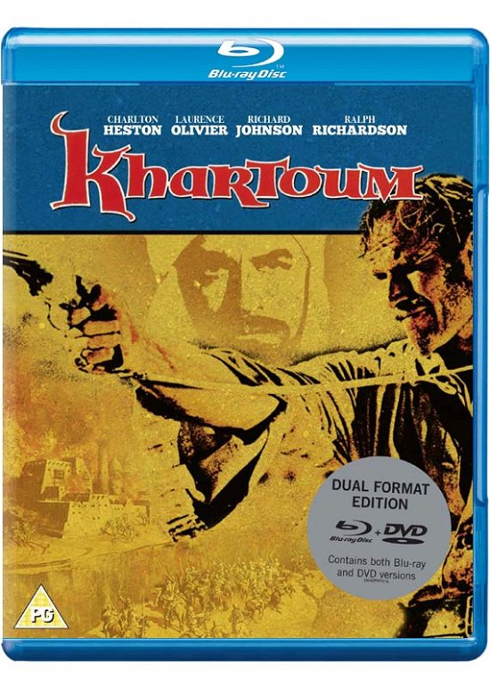 Cover for KHARTOUM Eureka Classics Dual Format Bluray  DVD · Khartoum DVD + (Blu-ray) (2018)
