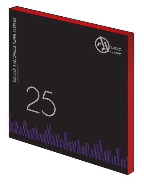 25 x 12" Deluxe Audiophile Antistatic Inner Sleeves (Red) - Audio Anatomy - Music - Audio Anatomy - 5906660083177 - October 21, 2017