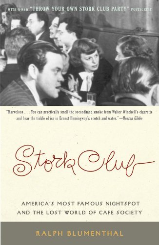 Cover for Stork Club · America's Famous Nightspot / Ralph Blumenthal (Book) (2001)