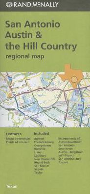 Cover for Rand Mcnally · Folded Map: San Antonio Austin &amp; the Hill Country Regional Map (Map) [Fol Map edition] (2013)