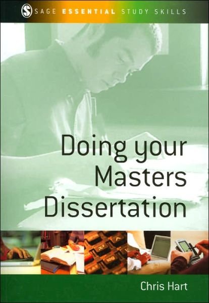 Cover for Chris Hart · Doing Your Masters Dissertation - Sage Study Skills Series (Pocketbok) (2004)