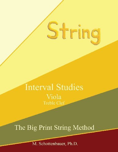 Cover for M. Schottenbauer · Interval Studies:  Viola (Treble Clef) (Taschenbuch) [The Big Print String Method edition] (2013)