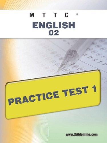 Cover for Sharon Wynne · Mttc English 02 Practice Test 1 (Paperback Book) (2011)