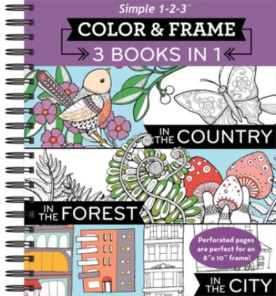 Color & Frame - 3 Books in 1 - Country, Forest, City (Adult Coloring Book) - New Seasons - Livros - New Seasons - 9781680224177 - 31 de março de 2016