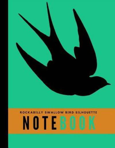 Cover for Typewriter Publishing · Rockabilly Swallow Bird Silhouette Notebook (Paperback Book) (2018)