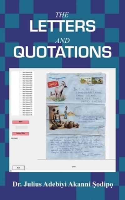 Cover for Julius Adebiyi Akanni ?odip? · Letters and Quotations (Book) (2023)
