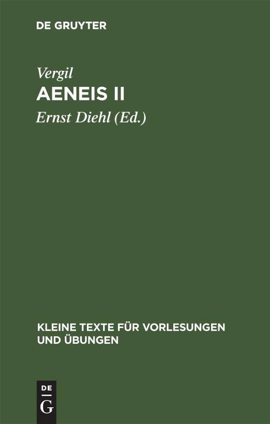 Cover for Vergil · Aeneis II (Bog) (1967)