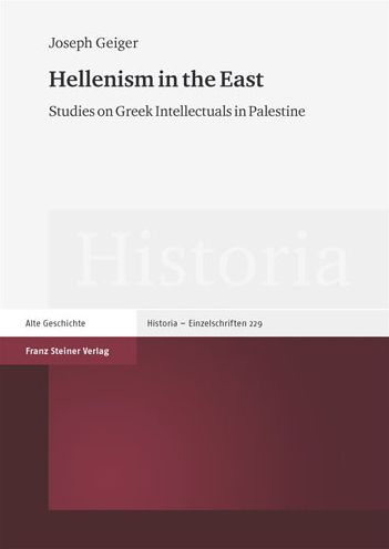 Cover for Geiger · Hellenism in the East (Buch) (2013)