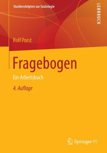 Cover for Rolf Porst · Fragebogen: Ein Arbeitsbuch - Studienskripten Zur Soziologie (Paperback Bog) [4th 4., Erw. Aufl. 2014 edition] (2013)