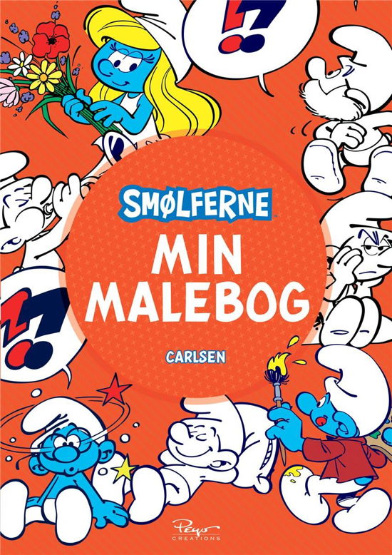 Cover for Peyo · Smølferne - Min malebog (kolli 6) (Sewn Spine Book) [1er édition] (2021)