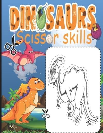 Cover for Meddani Coloring · Dinosaur Scissor Skills (Paperback Book) (2021)