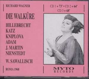 Cover for Richard Wagner  · Die Walkure (1850) (3 Cd) (CD)