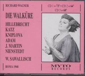 Die Walkure (1850) (3 Cd) - Richard Wagner  - Muziek -  - 0608974503178 - 