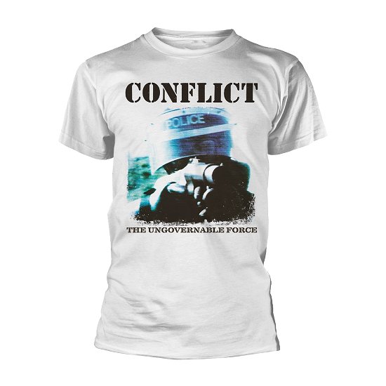 Cover for Conflict · The Ungovernable Force (White) (T-shirt) [size L] (2023)
