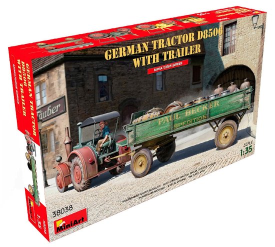 1/35 German Tractor D8506 With Trailer - MiniArt - Mercancía - Miniarts - 4820183314178 - 